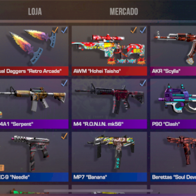 vendo conta so2(dual daggers, ak scylla, awp honei taisho) barato porq preciso