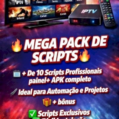 MEGA PACK DE SCRIPTS PROFISSIONAIS  Painéis + APKs Completos + Bônus Especial🎁