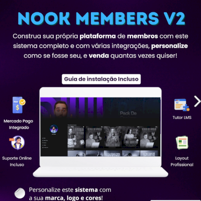 Script Área de Membros Nook Members V2 WordPress