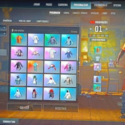 CONTA PUGB COM BUGATTI E VARIAS OUTRAS SKINS ISSO VOCE VER NAS FOTOS