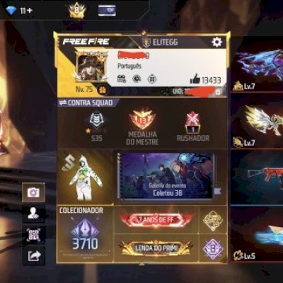 CONTA DE FREFIRE PRIME 8 COM OS PRIMEIROS PASSES!