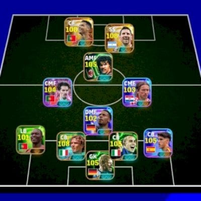 Conta eFootball - CR7 Big time, Messi Big time, Guliit,  Maldini e 800 moedas.
