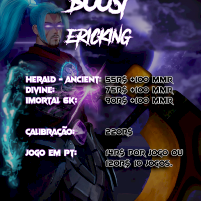 DOTA 2 - MMR BOOST E CALIBRAÇÃO - MMR GARANTIDO RÁPIDO E SEGURO! [ERICKING]