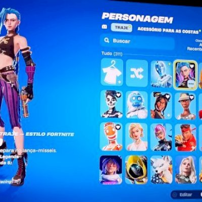 Conta Fortnite com muitas skins muito top