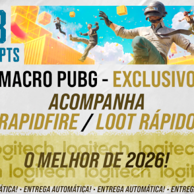 MACRO PUBG STEAM E PUBG LITE - (VITALICIO) MOUSES LOGITECH