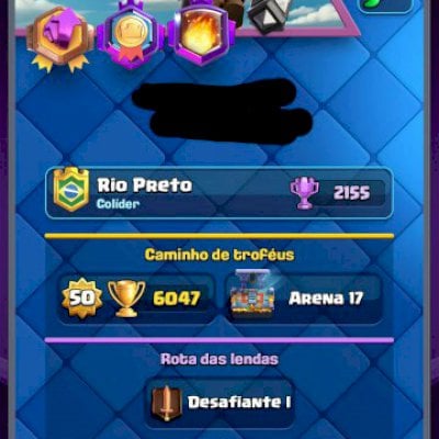 Conta CR 6 anos, Level Máximo, 38 cartas lvl 14, 6k troféus