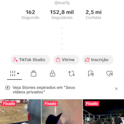 Connta tik tok com mais de 150 mil seguidores