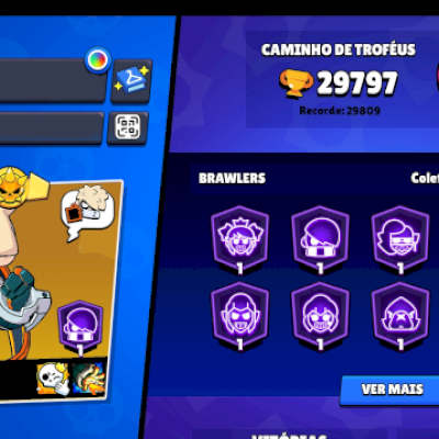 CONTA DO BRAWL STARS COM 29K DE TROFÉUS DE 2024(leia a descrição)