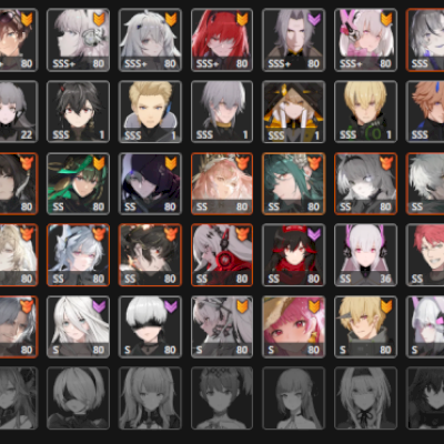 [NA-Global] Conta Punishing Gray Raven - ENDGAME - 86? todos os personagens