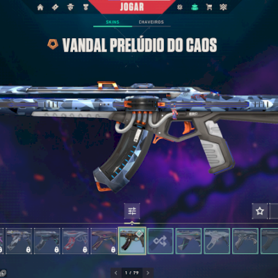 conta de valorant com 4 skins de loja uma delas faca + passe