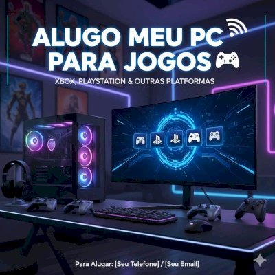 ALUGO PC REMOTO PARA JOGOS 1h