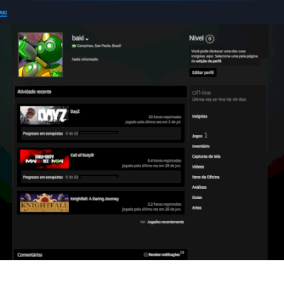 Conta Steam com DayZ