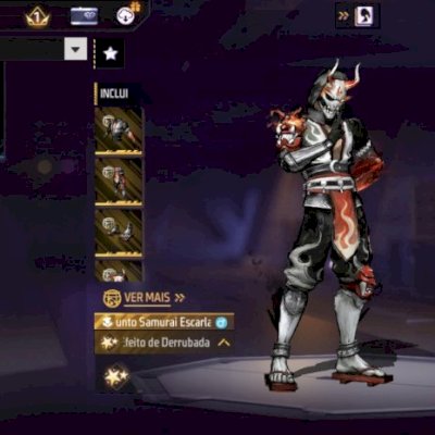 SAMURAI ESCARLATE — CONJUNTO COMPLETO