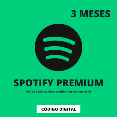 SPOTIFY PREMIUM 3 MESES CÓDIGO DE ATIVAÇÃO (NOVOS USUARIOS)