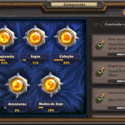 Conta Hearthstone Top, Decks Meta 100+ lendarias -