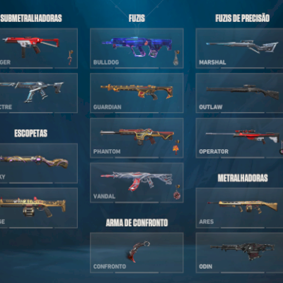 CONTA VALORANT ASC/IMORTAL | 13 VANDAL | 5 PHANTOM | 4 FACAS | E MAIS VÁRIAS