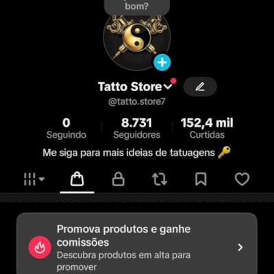 CONTA DO TIKTOK COM SHOP ATIVO QUASE 10K SEGUIDORES, +150K CURTIDAS