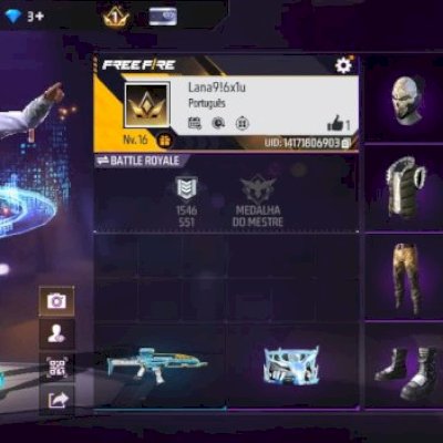 Conta de free fire com planador!
