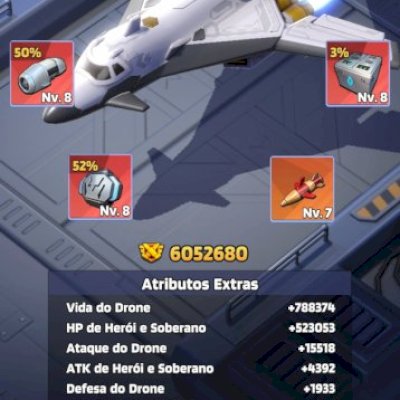 Conta Last war VIP13, Poder 131M, Drone Tático Lv.135 + Recursos Gigantes.
