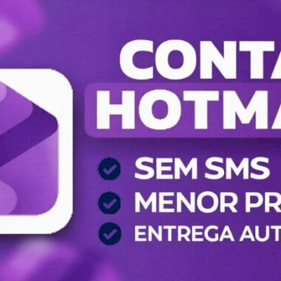 30x CONTAS EMAIL OUTLOOK/HOTMAIL NÃO PRECISA DE SMS