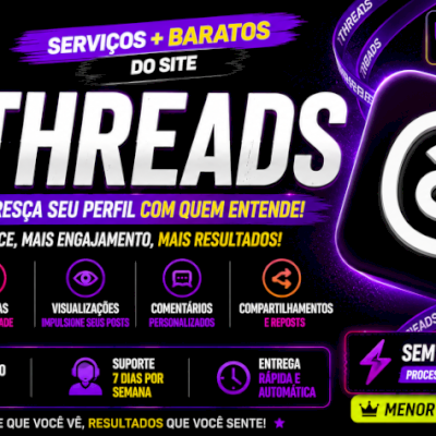 📱 Threads | Seguidores, Curtidas, Comentários e Reposts