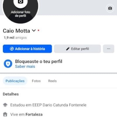 Conta do TIK TOK + FACEBOOK