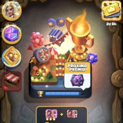 Conta Clash Royale - 9 anos 8k e 500 troféus