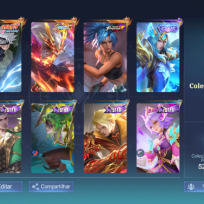 Conta mobile legends com kakashi hayabusa