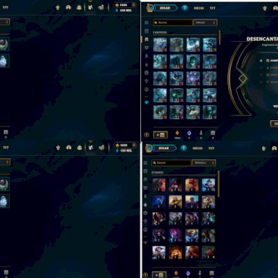CONTA LOL NV557+ TFT +207 SKINS+1980 RP+ RESGATE PRIME 6 MESES PÓS COMPRA
