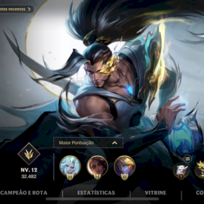 Conta com 361 skins (vídeo abaixo)