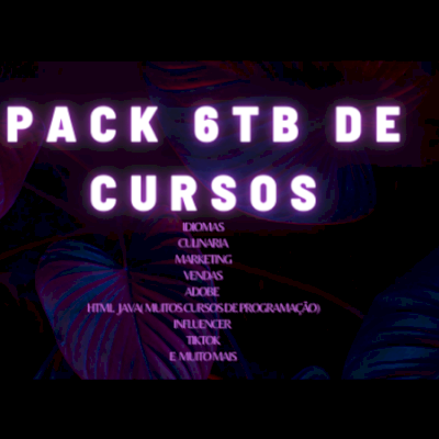 6TB de otimos cursos variados de qualidade