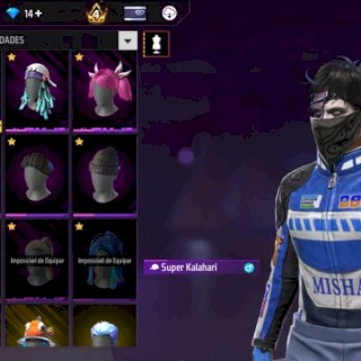 Conta de FF de 2017, extremamente Rara