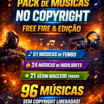 Pack de Músicas Sem Copyright • Fundo & Highlights • 96 Faixas