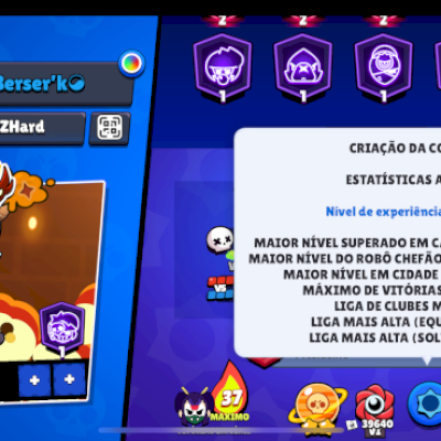 🔥 CONTA Brawl Stars 63K TROFÉUS + 200 SKINS + HIPERCARGAS + SKINS LENDÁRIAS 🔥