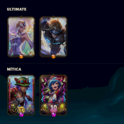 LEAGUE OF LEGENDS 239 SKINS NIVEL 716 TODOS CAMPEOES UNRANKED