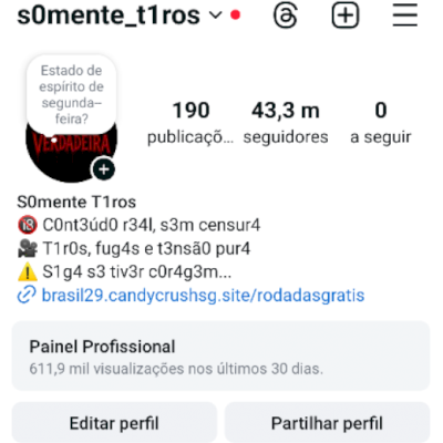 CONTA INSTAGRAM: masculino