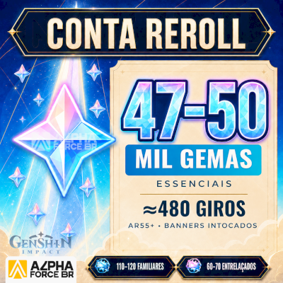 [80% OFF] CONTAS REROLL GENSHIN IMPACT | +47~50MIL GEMAS ESSENCIAIS