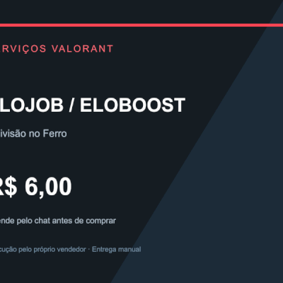 Valorant Elojob / Eloboost | 1 divisão no Ferro | Tabela por elo