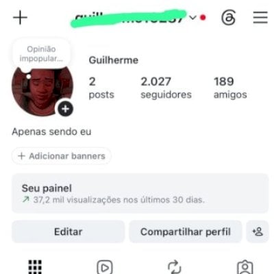 Vendo conta Instagram 2 mil seguidores