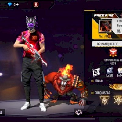 CONTA DE FREE FIRE COM PASSES E MESTRES ANTIGOS!!