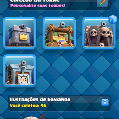 Conta na lendária com deck de XBow super upado e cavaleiro heróico, emotes raros