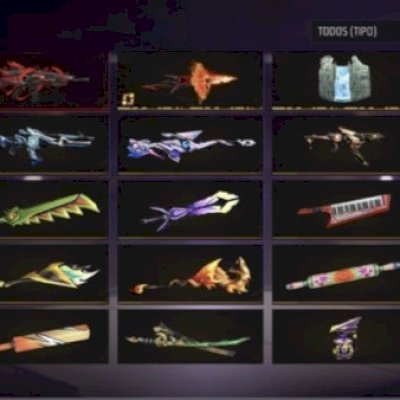 400 PEITA +MELHORES SKINS NARUTO,FITINHA+ARMA EVOLUTIVA