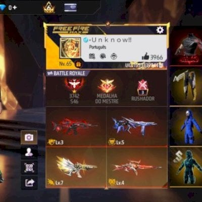 🔥 CONTA FREE FIRE PREMIUM À VENDA 🔥