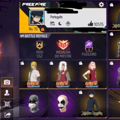 538 peita BARBINHA+SOMBRA ROXA+MANIACO DO GOLPE+NARUTO+JUJUTSU KAISENPUNHO CORRE