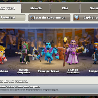 Conta Nível 17 Full 15 Menos tropas e Heróis