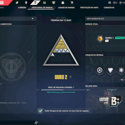 Conta de Valorant gold 1 com passe ativo e full acesso.