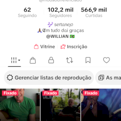 Conta com mais de 100k seguidores - todas monetizacoes disponíveis - live on