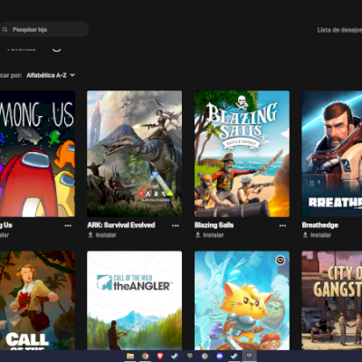 Conta com varios jogos