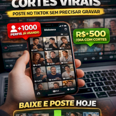 50.000 CORTES VIRAIS PRONTOS PARA POSTAR – CRESÇA NO TIKTOK MAIS RÁPIDO