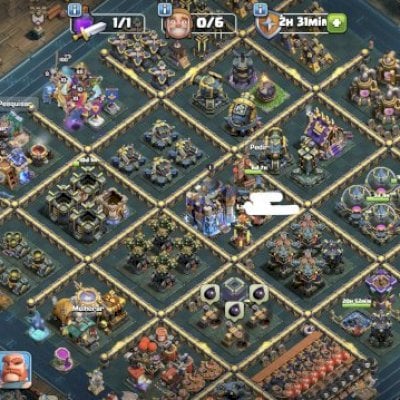 Clash of clans ,conta recém cv18  ,saiu do cv17 full